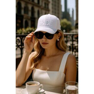 NWTs White Bride Baseball Cap Honeymoon Bridal Bachelorette Wedding